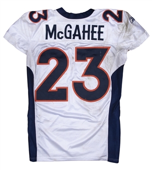 2011 Willis McGahee Game Used Denver Broncos Road Jersey Photo Matched To 11/6/2011